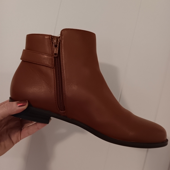 Alfani ankle booties leather  light brown 7M - Picture 7 of 9